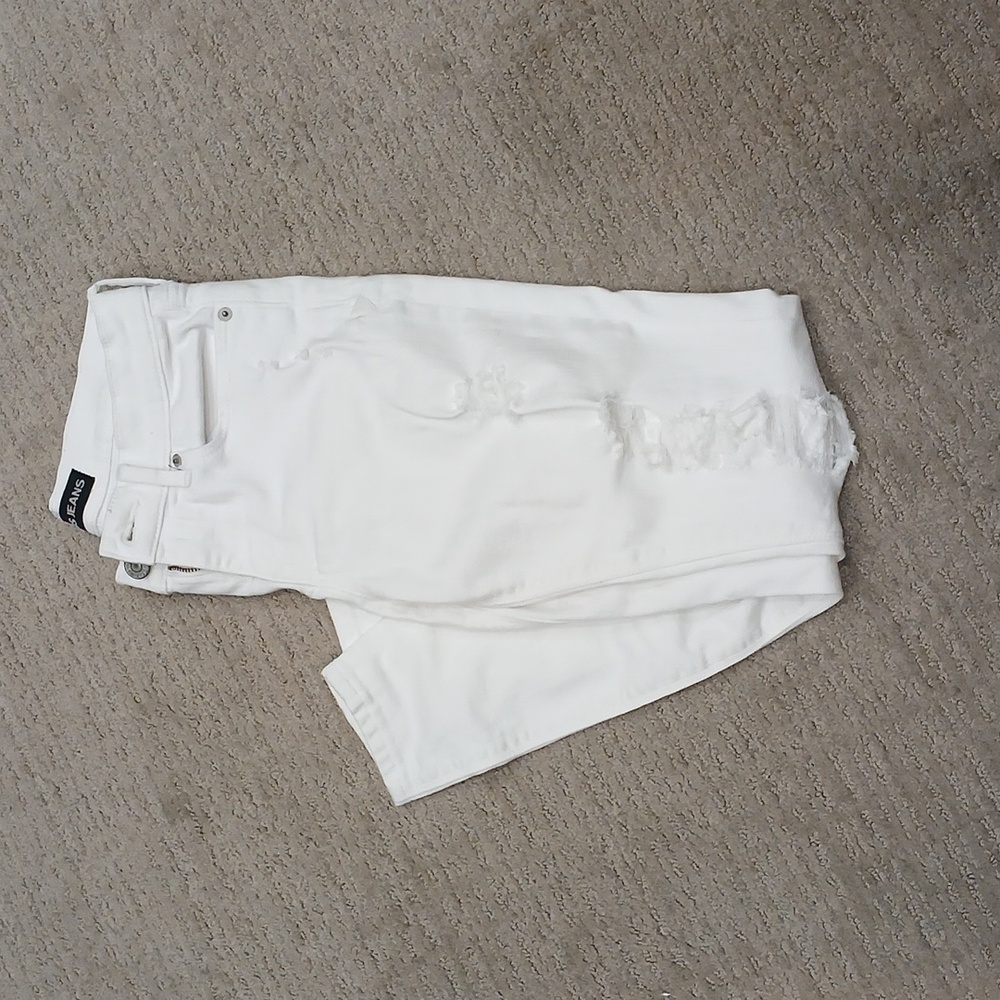 Express distressed white Jeans